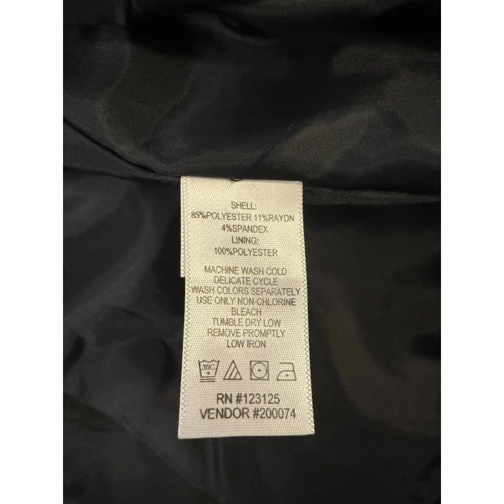 Chadwicks of Boston lined, black, sleeveless fit and flare dress size 14 - Picture 6 of 9